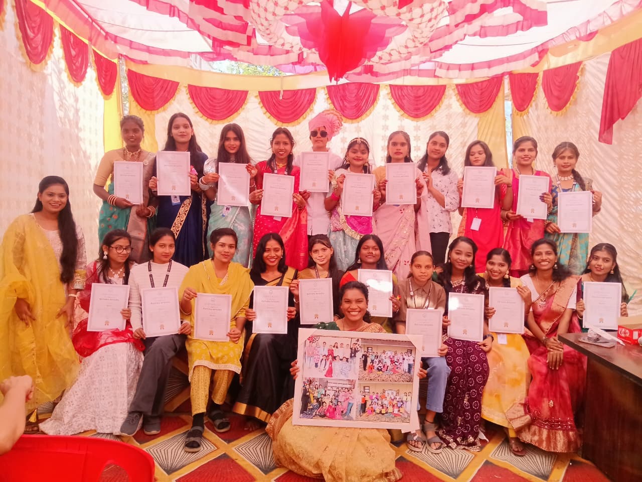 Women and girls standing together in solidarity