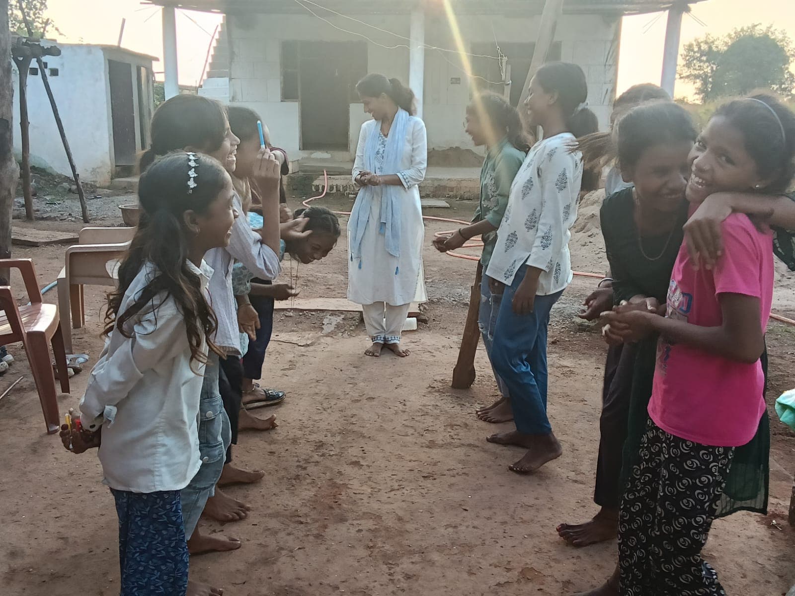 Adolescent girls in a rights-focused school workshop