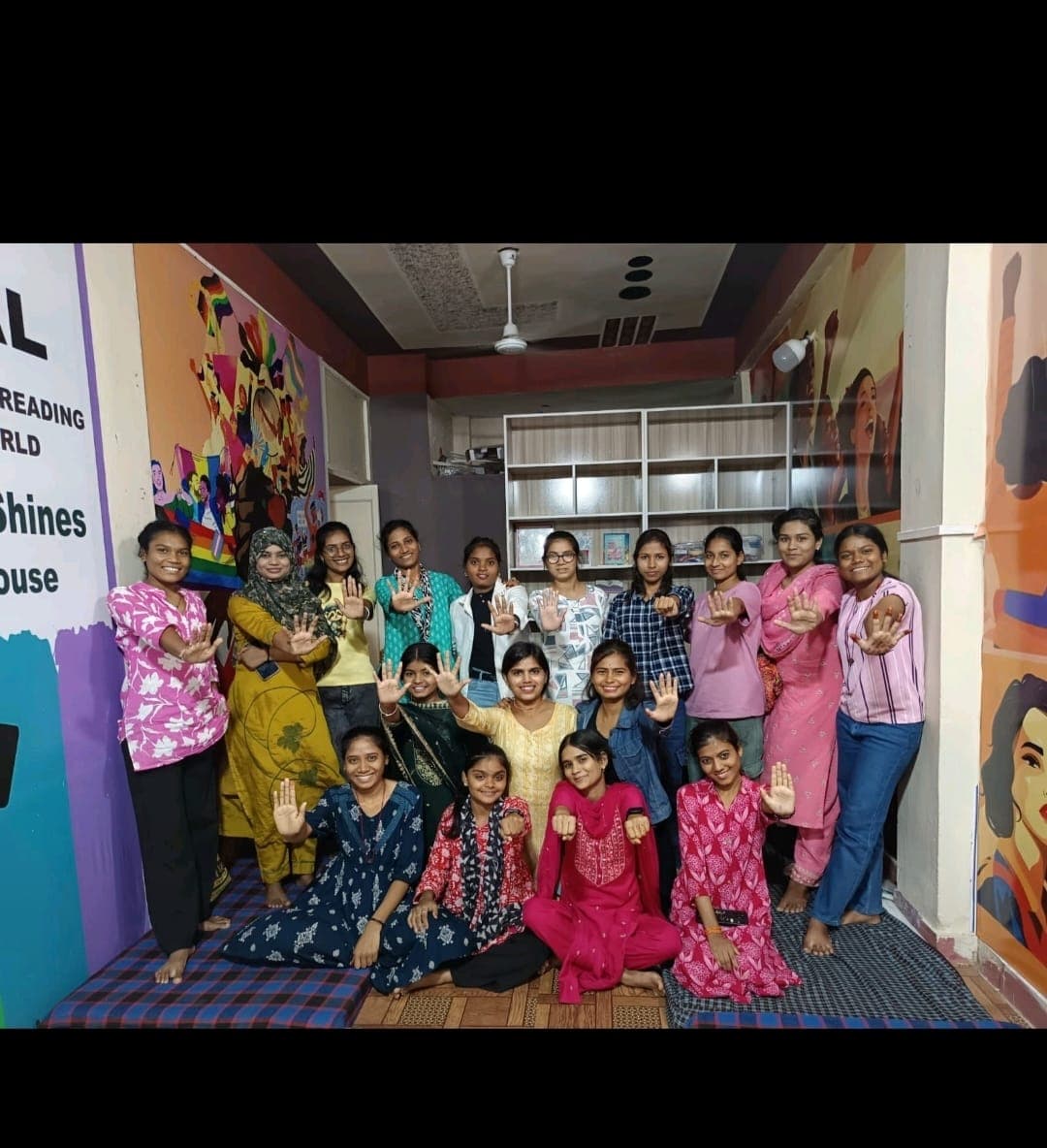 Initiative participants in a group session